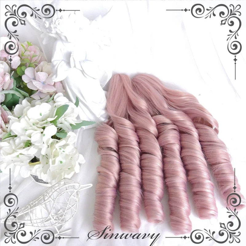Sinwavy - Sweet Lolita Wig - Detachable Roman Curl Ponytail Wig