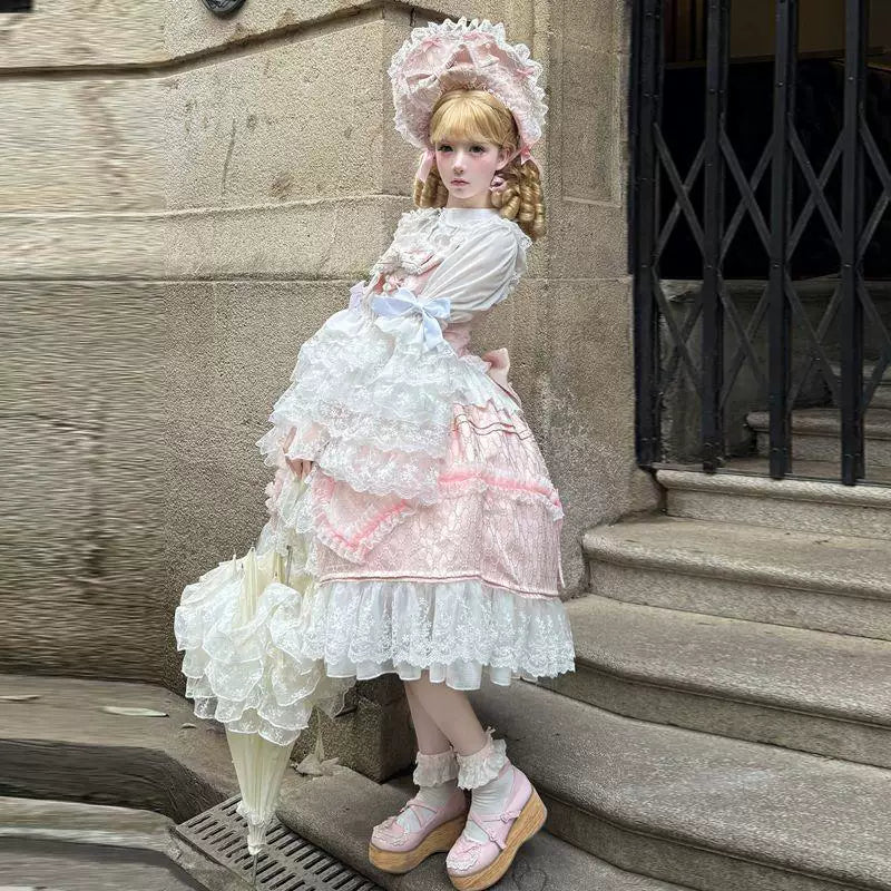 Sweetheart Dream Machine - Doll Inspired - Ornate JSK Dress with Layered Lace