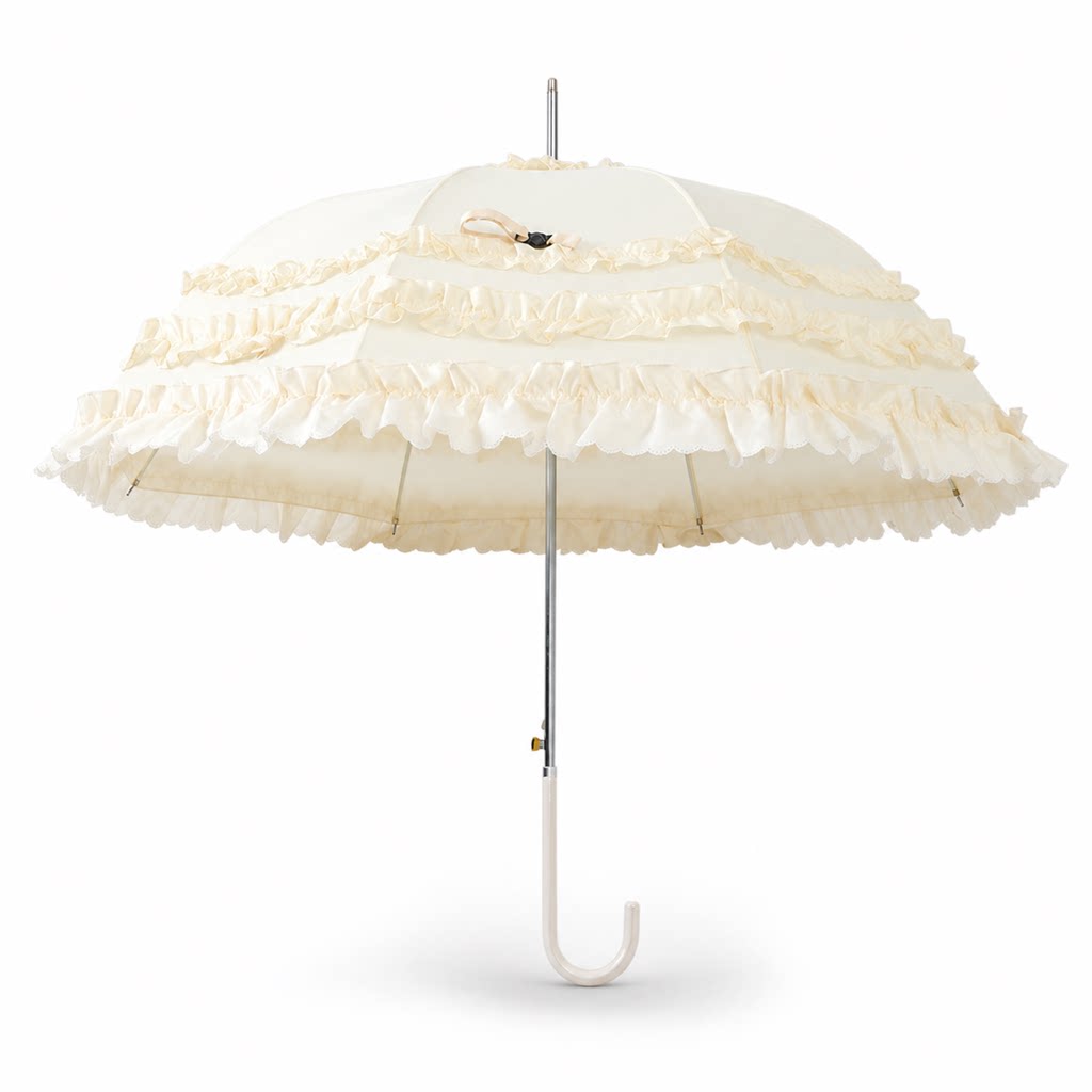 Independent Brand - Ruffle and Birdcage - Multi-Style Umbrellas with Lace Trims
