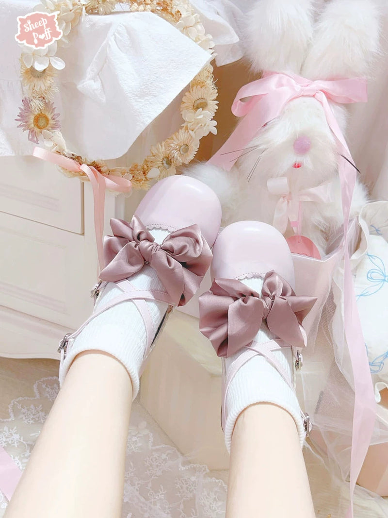sheeppuff Little Butterfly Bow Shoes