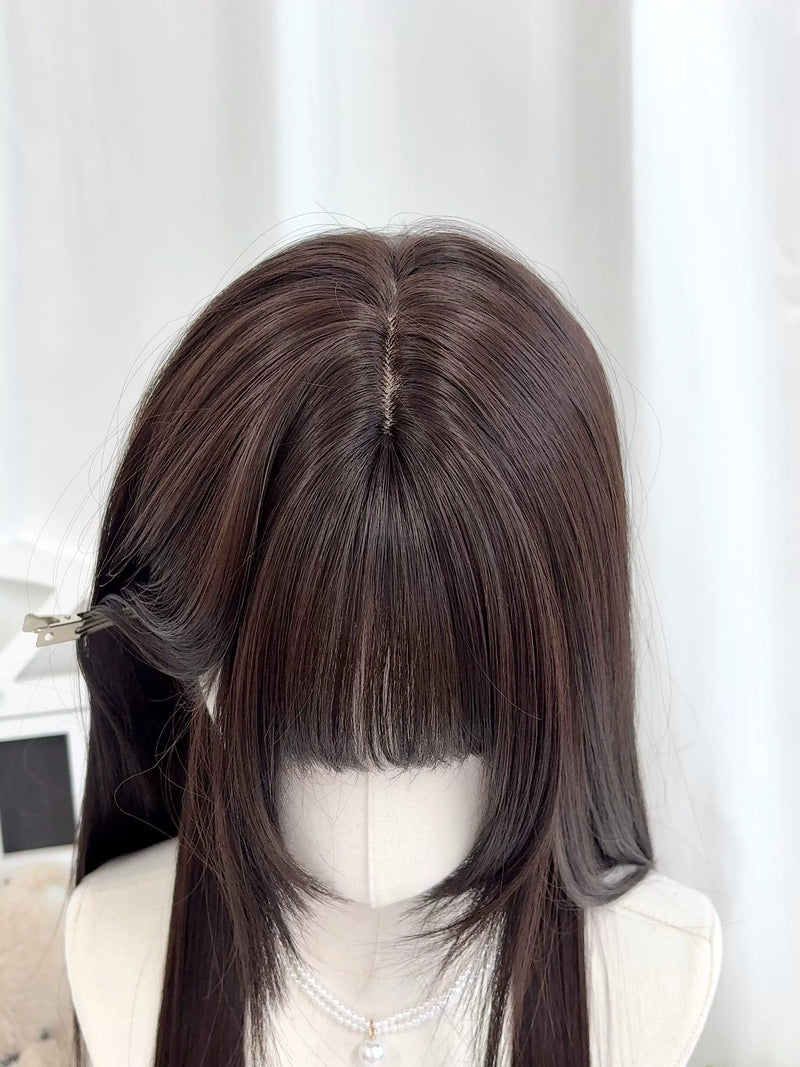 Kunkun Fish First Love long black wig - view 4