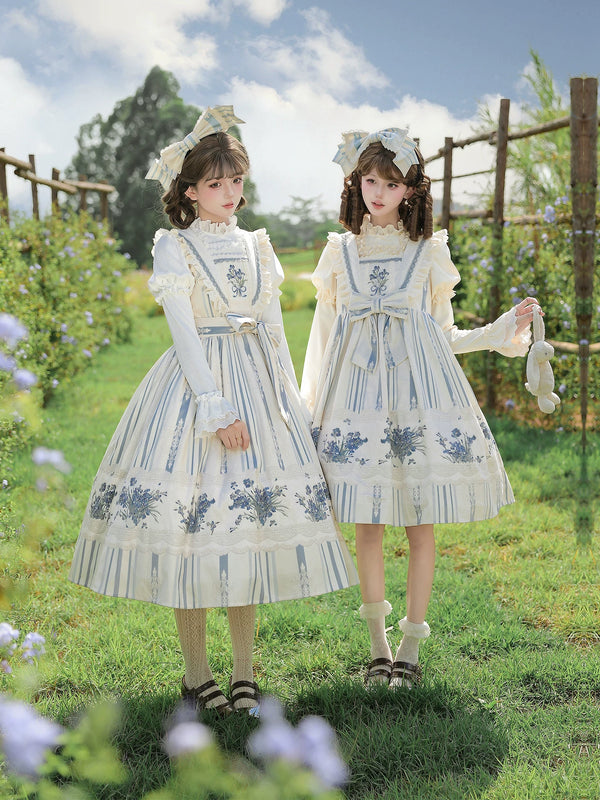 With PUJI - Iris - Lolita JSK Dress, Embroidery & Print product view
