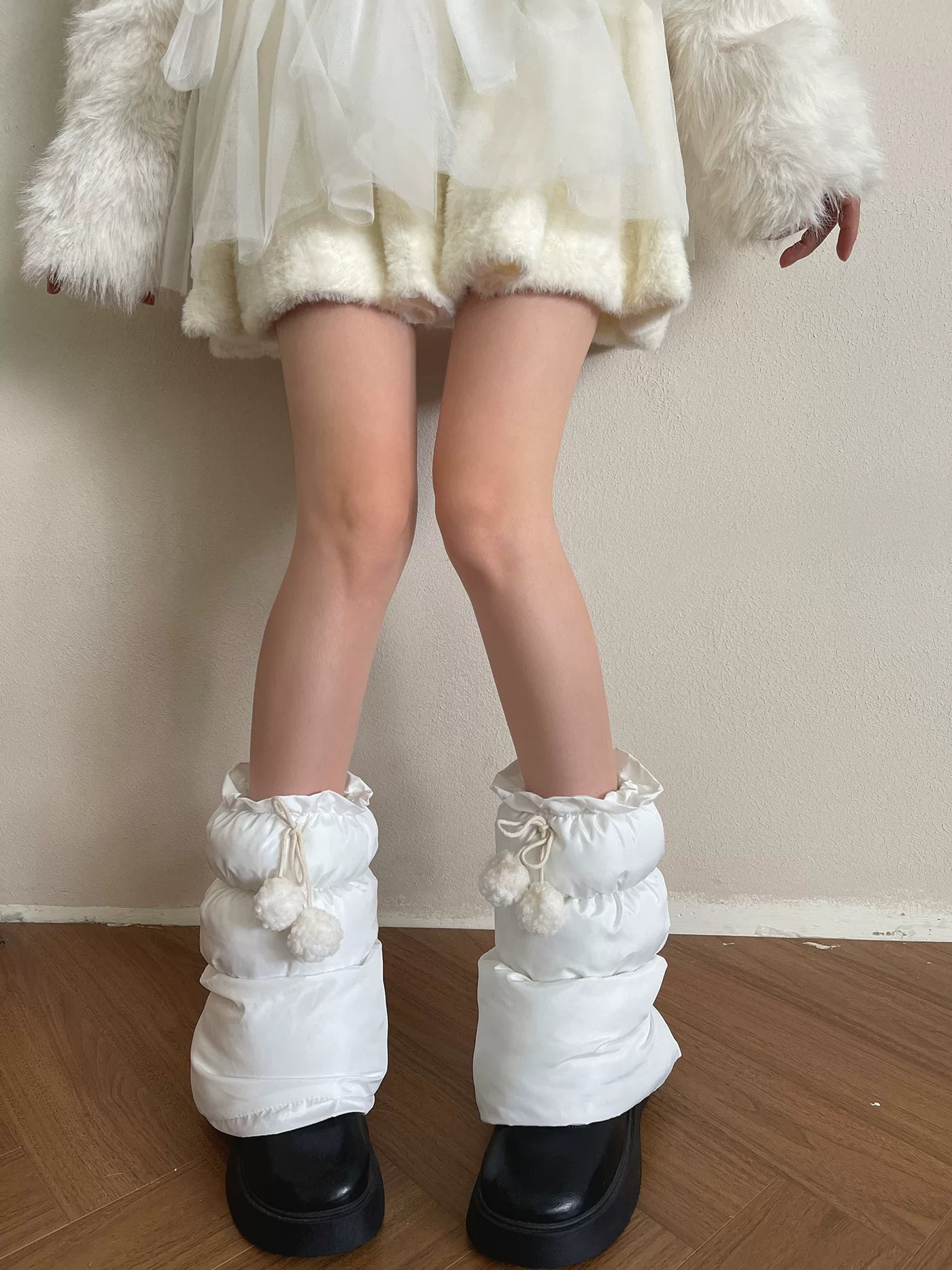 Sock Noble - Winter Pom Pom - Sock Covers with Plush Pom-Pom Ties