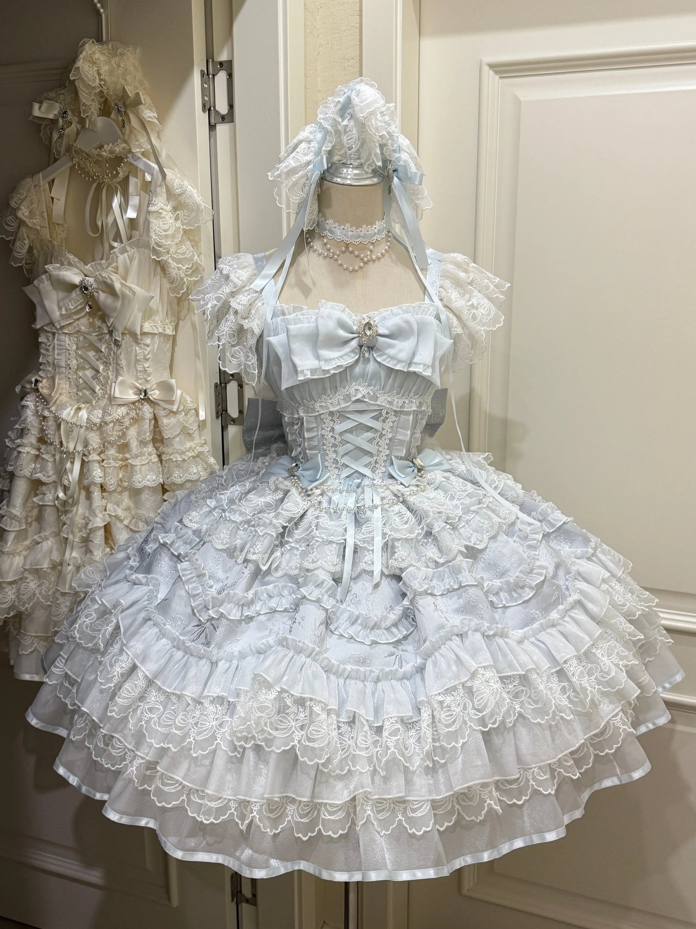 White Sugar Girl - Eternal Vow - Sweet lolita JSK with fitted corset