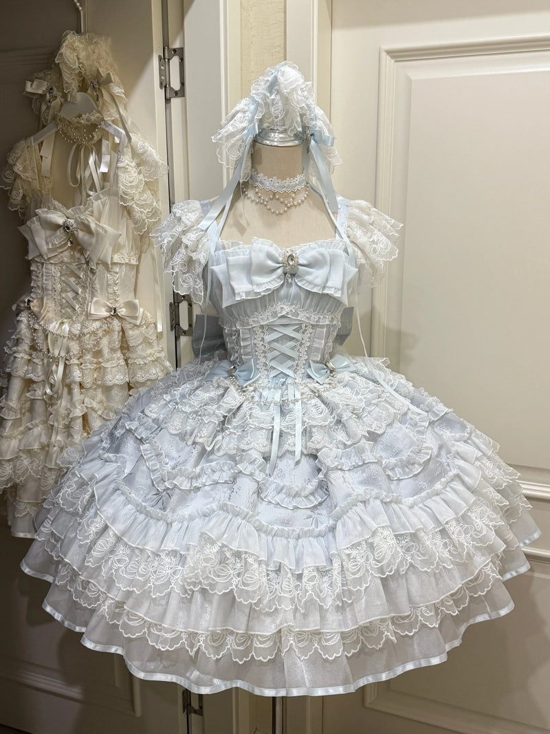 White Sugar Girl - Eternal Vow - Sweet lolita JSK with fitted corset