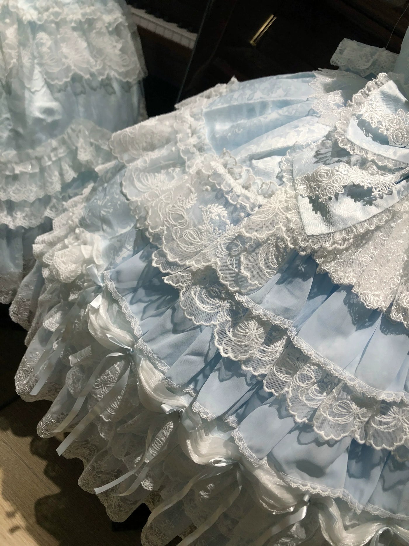 Sugar Girl - Eternal Floral Whisper - Sweet Lolita Tiered JSK Dress with Lace