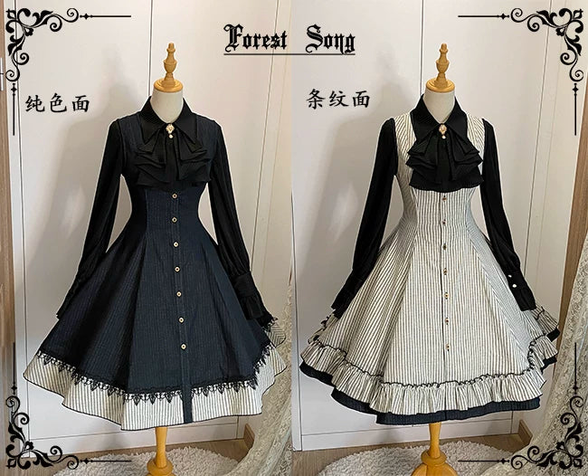 【Forest Song】阿尔忒弥斯JSK 现货正反双面两穿式连衣裙lolita