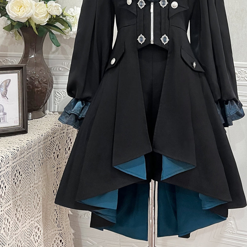 Designer's Gift - Mystique Melody - Ouji Lolita Irregular Shirt and Long Vest Set