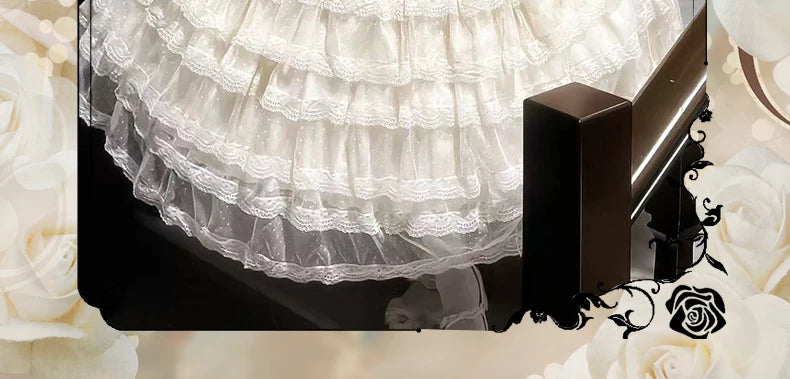 Moon Lily - Mist Isle Poem - Ivory JSK with Tiered Tulle Skirt