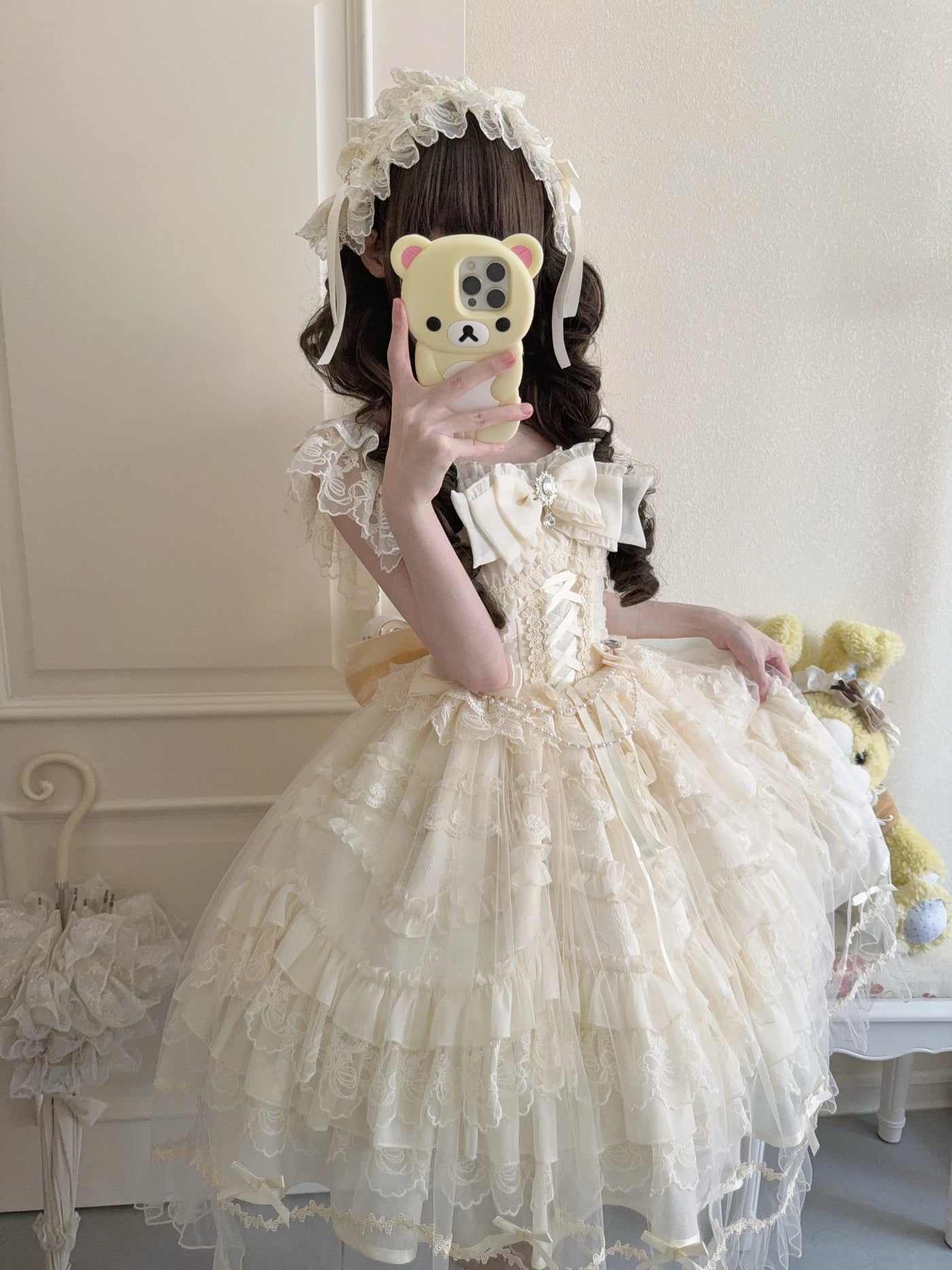 White Sugar Girl - Eternal Vow - Sweet lolita JSK with fitted corset