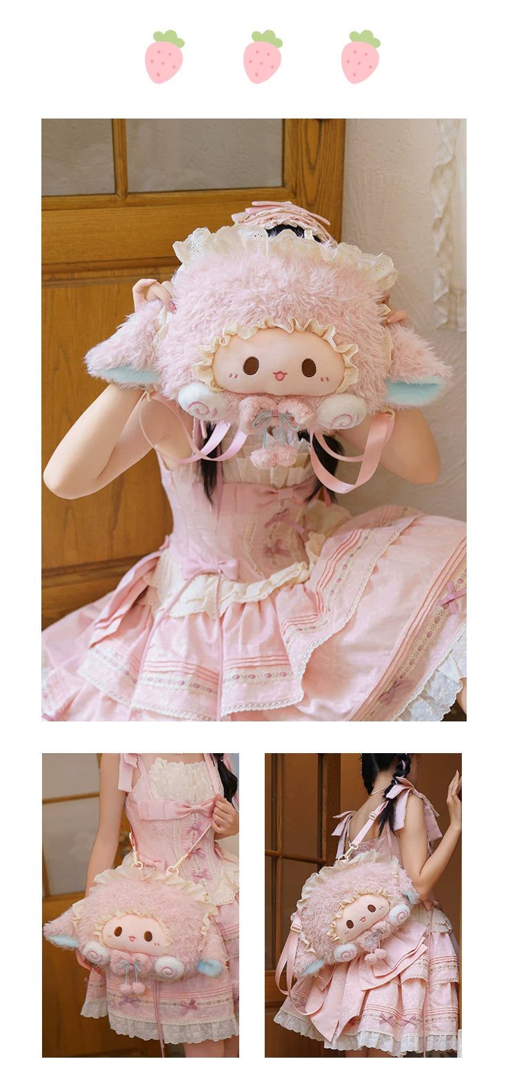 LambGuli - Big-Face Character Collection - Plush Character Bags and Backpacks with Large Face Motifs