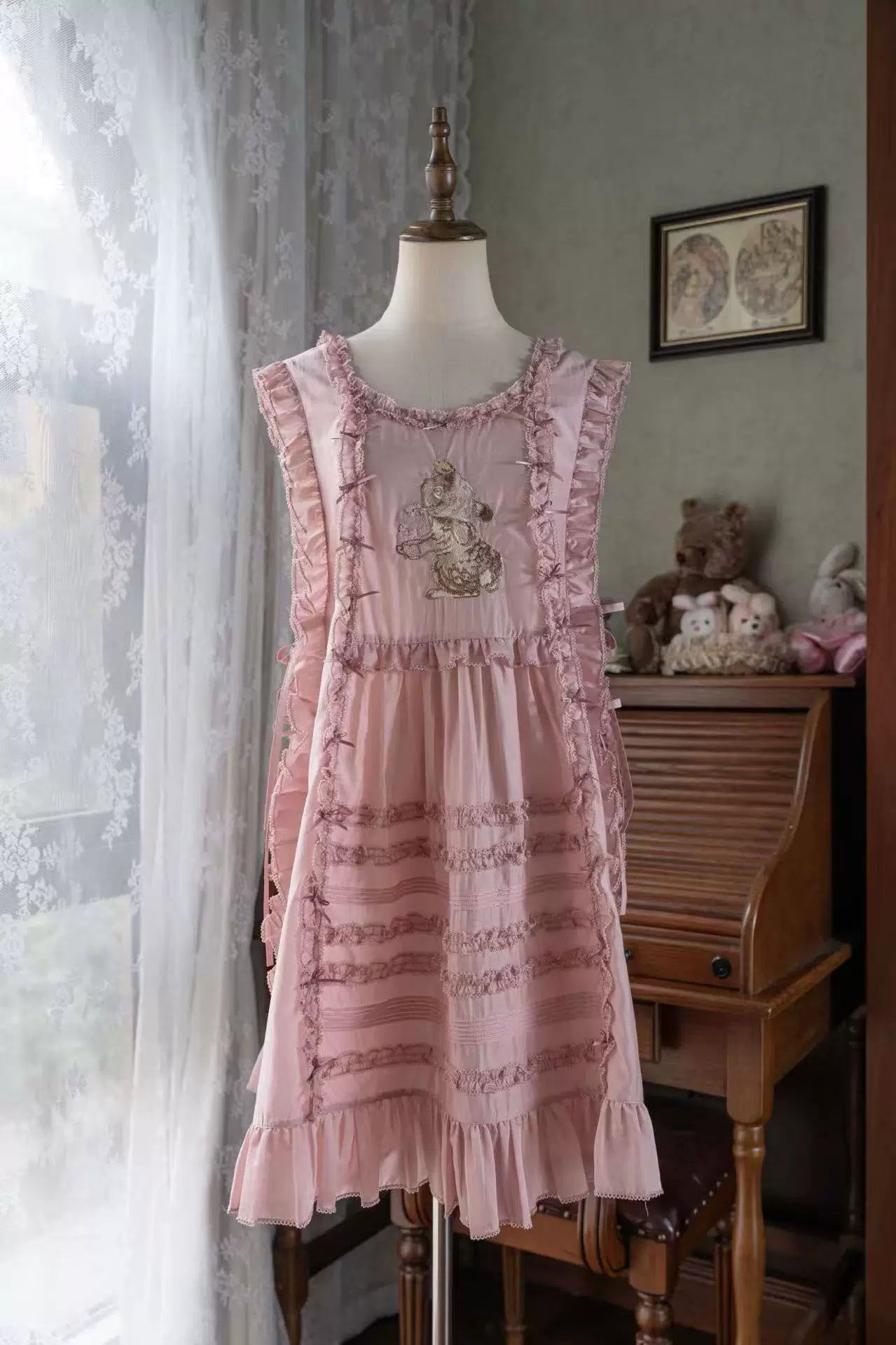 WF - Dessert Rabbit - OP/JSK with Coordinate Pieces and Embroidered Rabbit Motif