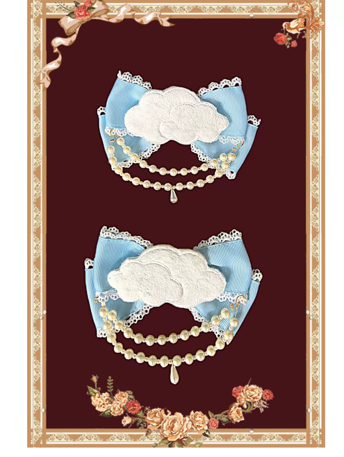 Sleepy Bear - Kawaii Lolita Bear and Star Printed Dress 45663:857659