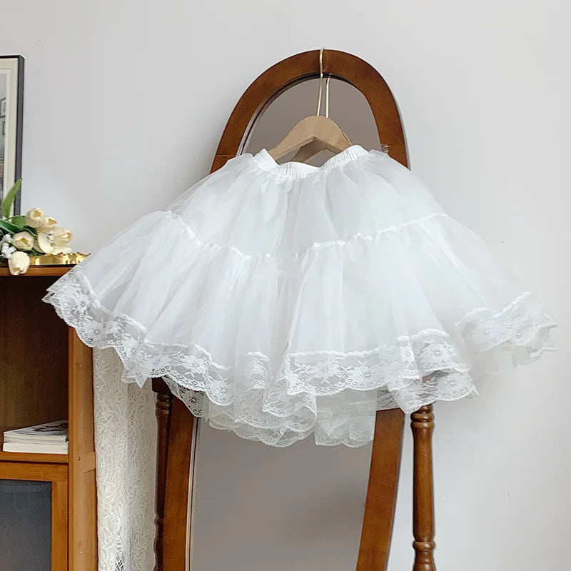 With PUJI - Summer Flower Wall Collection - Lolita OP Dress, Pockets & Chiffon detail view 8