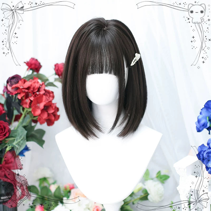 Dalao Home Pearl shoulder-length black tea wig - view 4