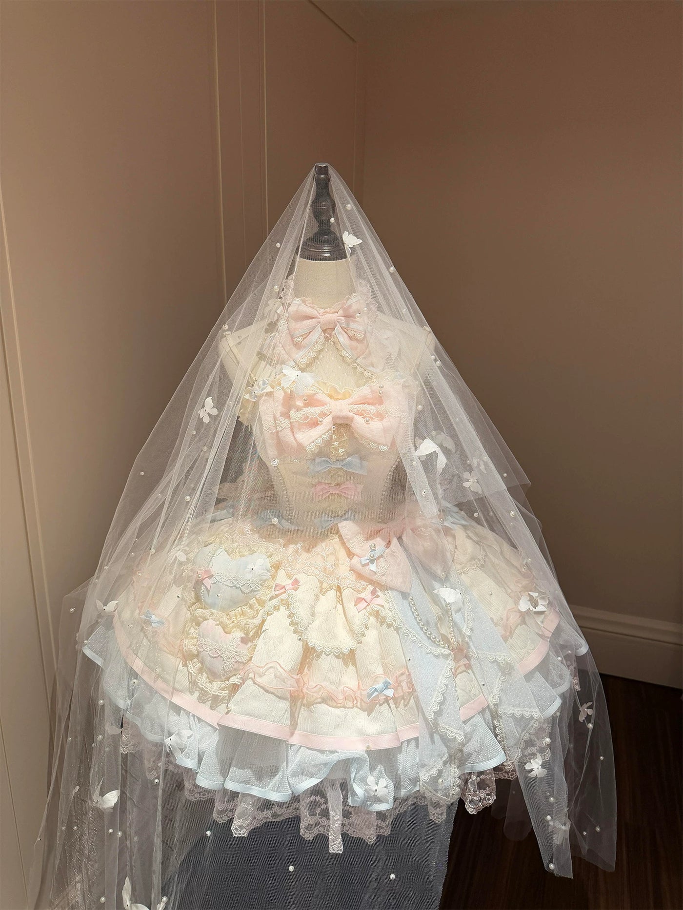 Dream Bunny - Sweetheart Macaron - Pastel JSK dress with layered ruffles