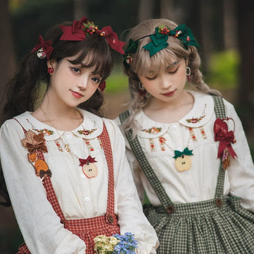 Miss Point - Chuby Box im Wald - Elegante Lolita Halskette Brosche KC Baskenmützen Accessoires