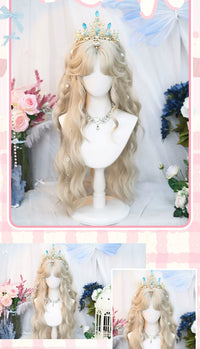 Dalao Home - Zhenli - cute long curly full wig - Zhenli Bleached Walnut