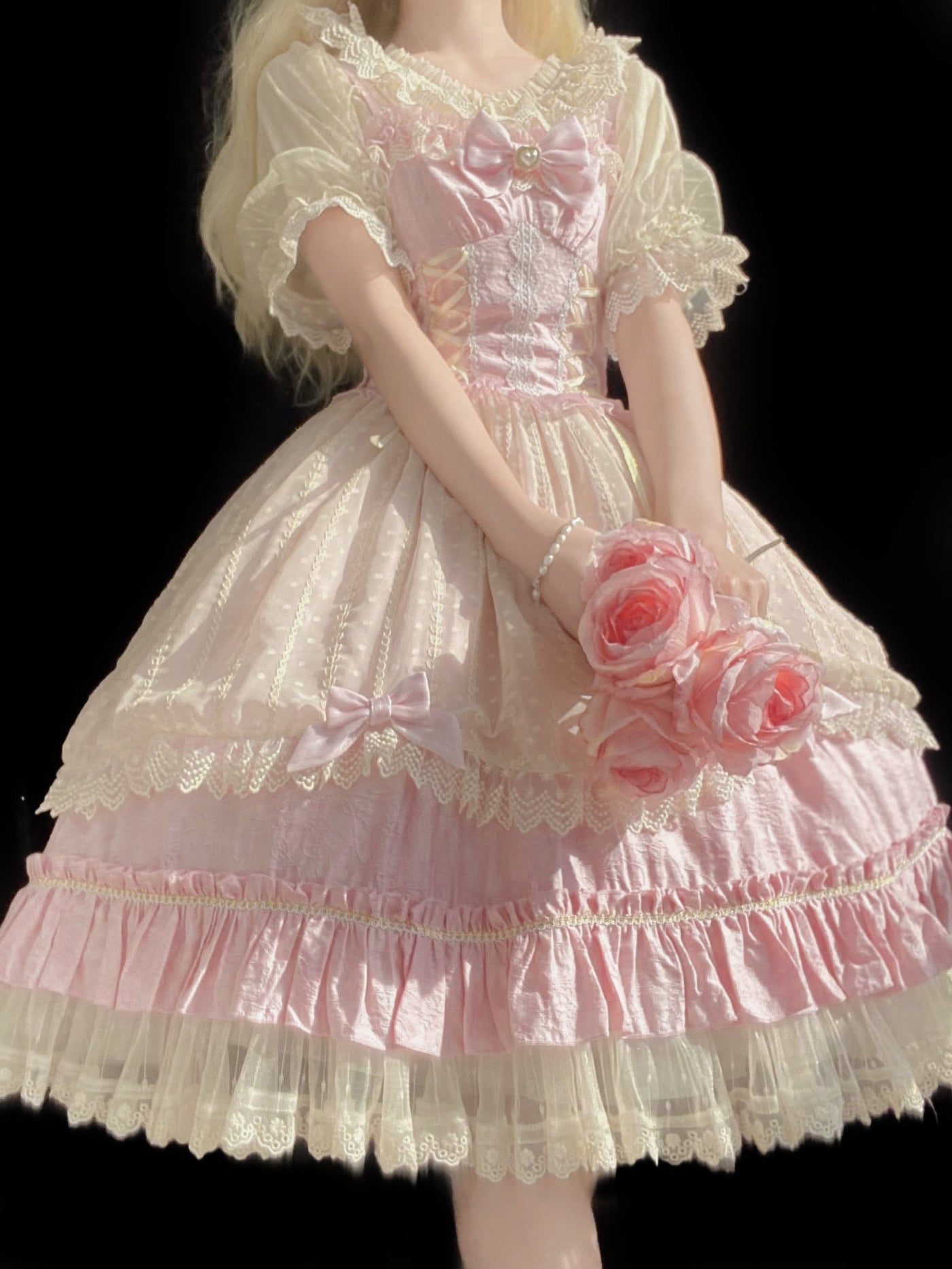 DMFS Lolita - Classic Lolita Shirt Short Sleeve - Chiffion Blouse Innerwear