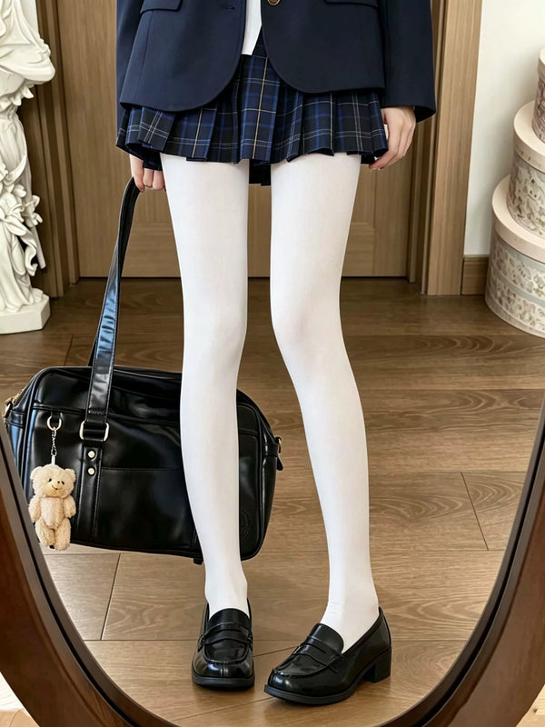 80D milky white pantyhose