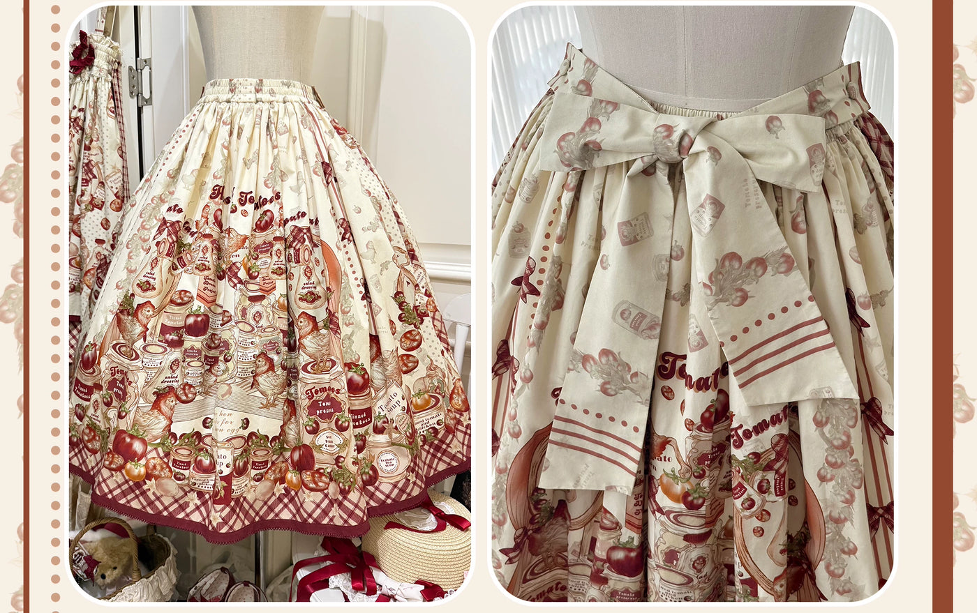 WF - Tomato Can - One-Piece Dress and Coordinate Pieces with Tomato Print