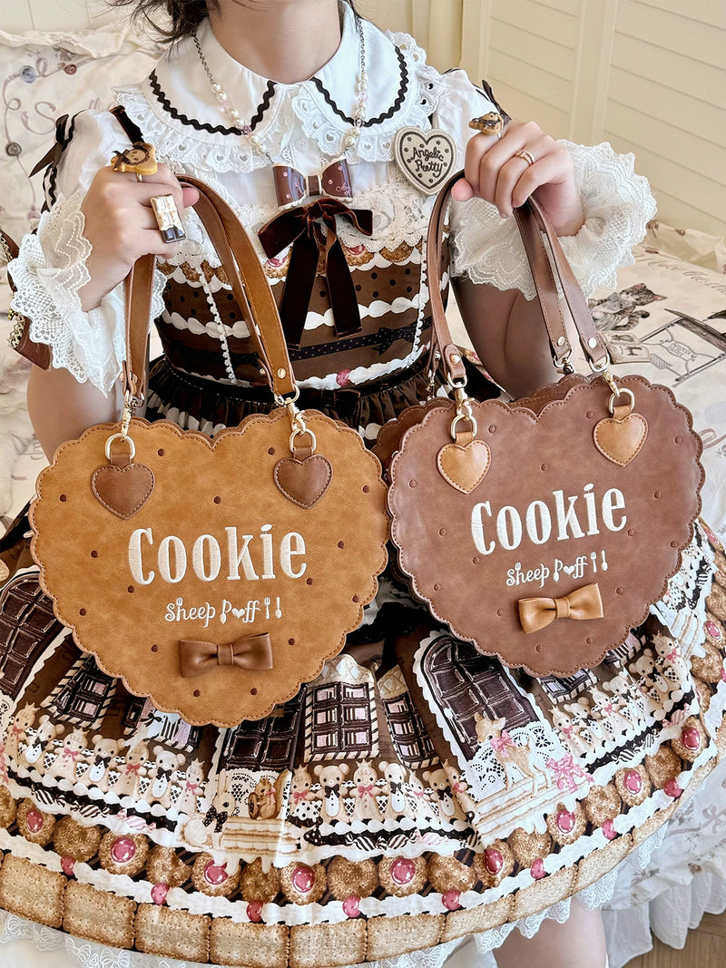 sheeppuff - Bear Biscuit - Bag with Bear-Ear and Heart Silhouettes