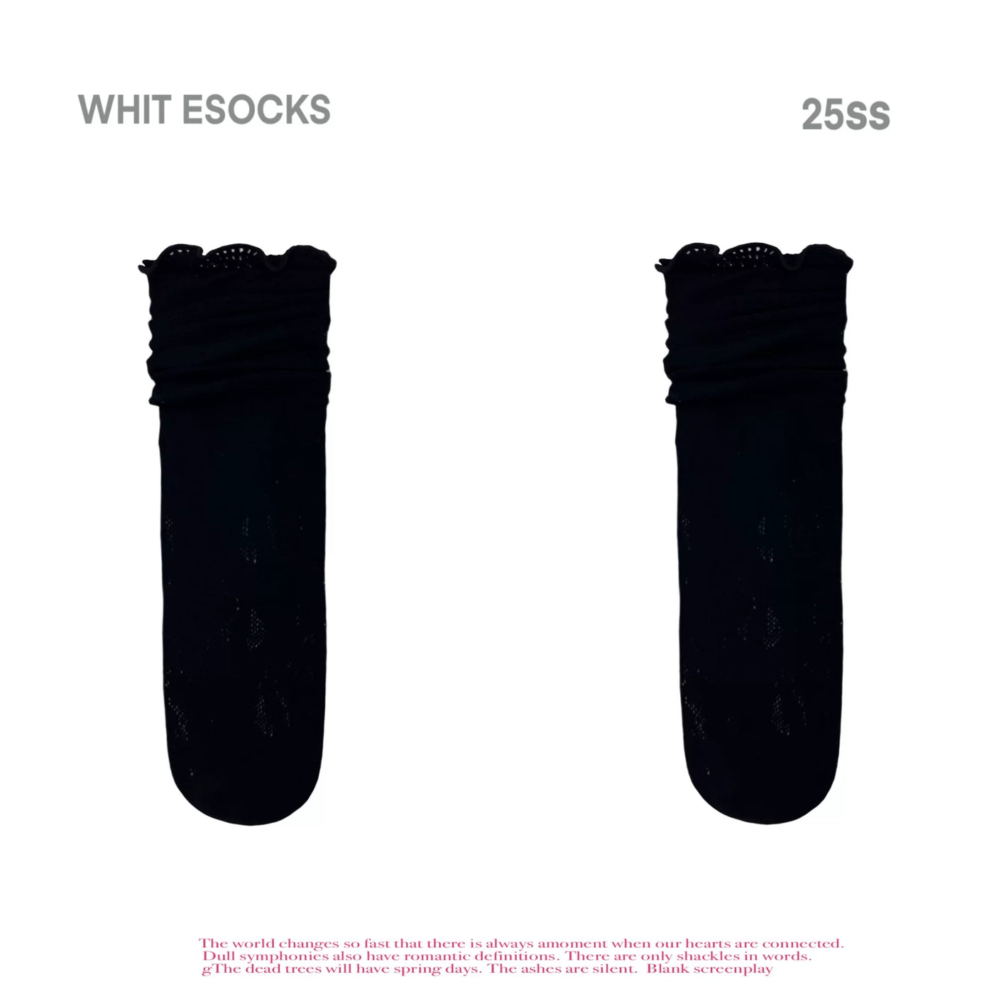 White Socks - Ballet Lace - Open-Lace Calf Socks with Red-Trim Options