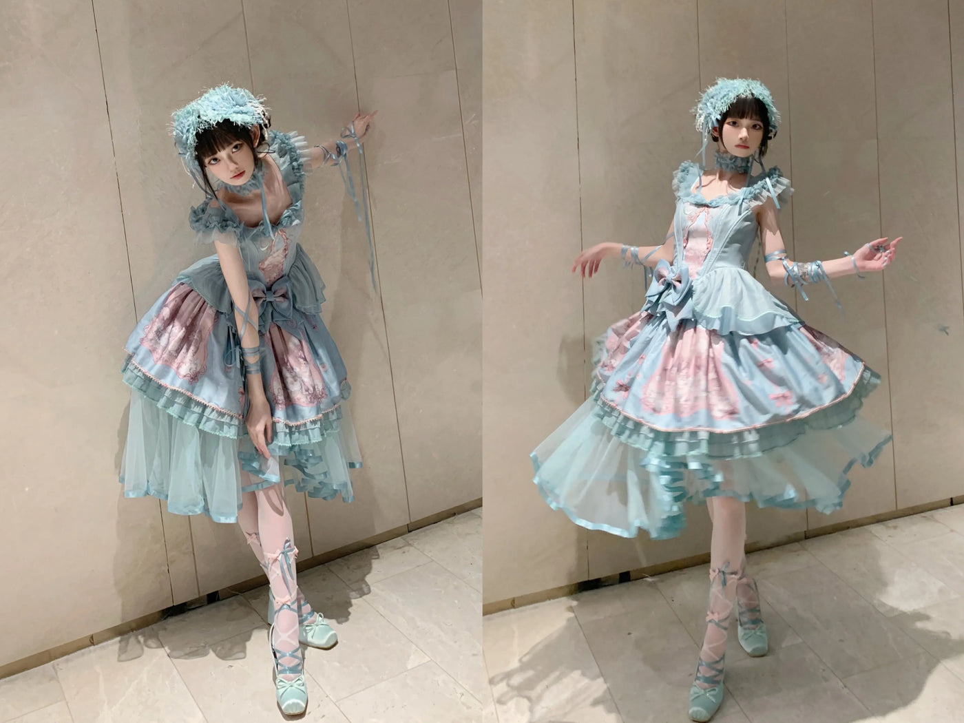tonight - Lost Dreamland - Dreamcore Ballet Separates with Asymmetrical Vest and Skirt Options