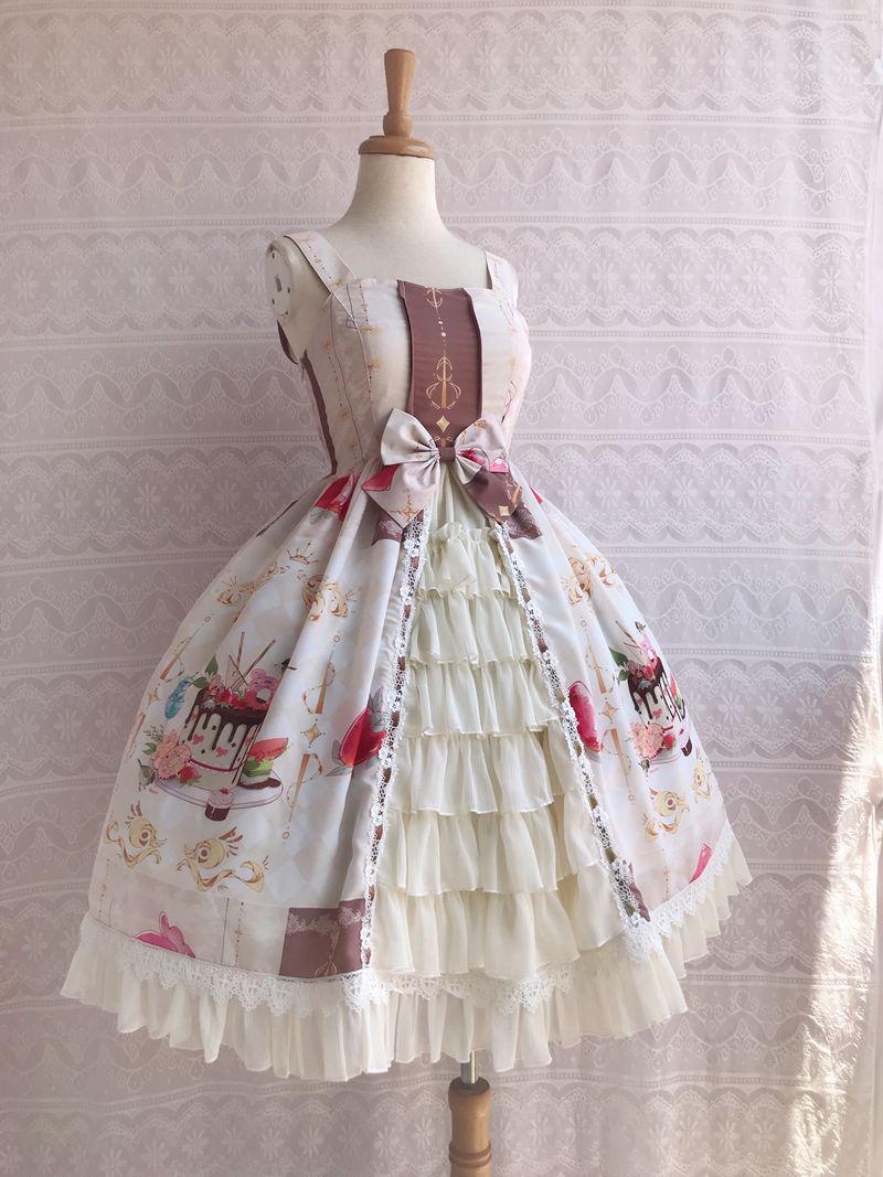 Yilia - Summer Dessert Front Opening Lolita - JSK JSK Dress