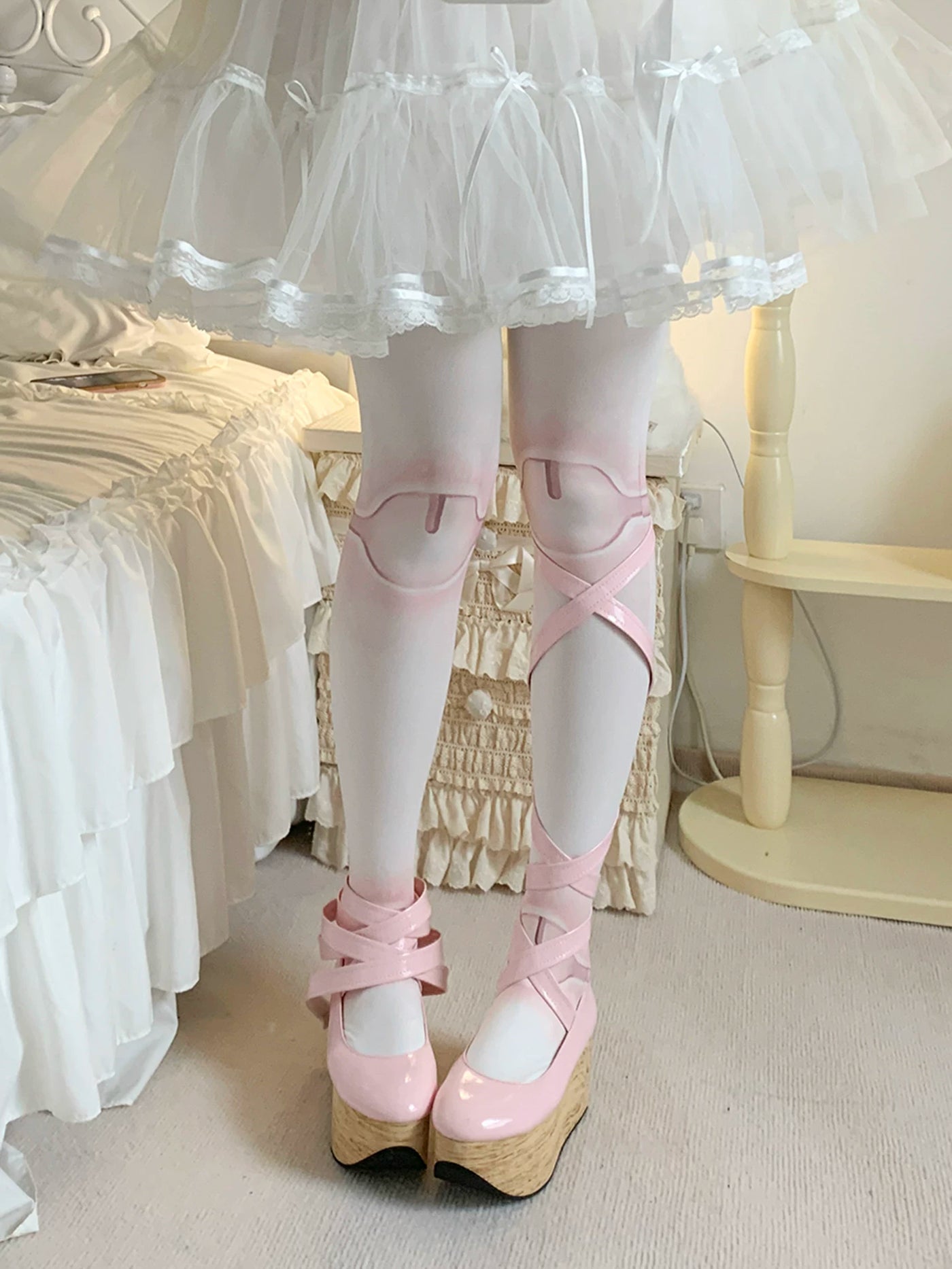 roji roji - Jointed Doll - Tights, Stockings and Over-the-Knee Socks with Printed Details