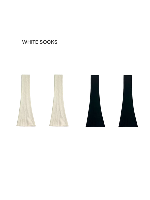 Ribbed Over-the-Knee Socks Lolita accessory product view