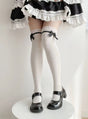 Black over-the-knee socks, 1-pair pack / Upgraded anti-pilling combed cotton