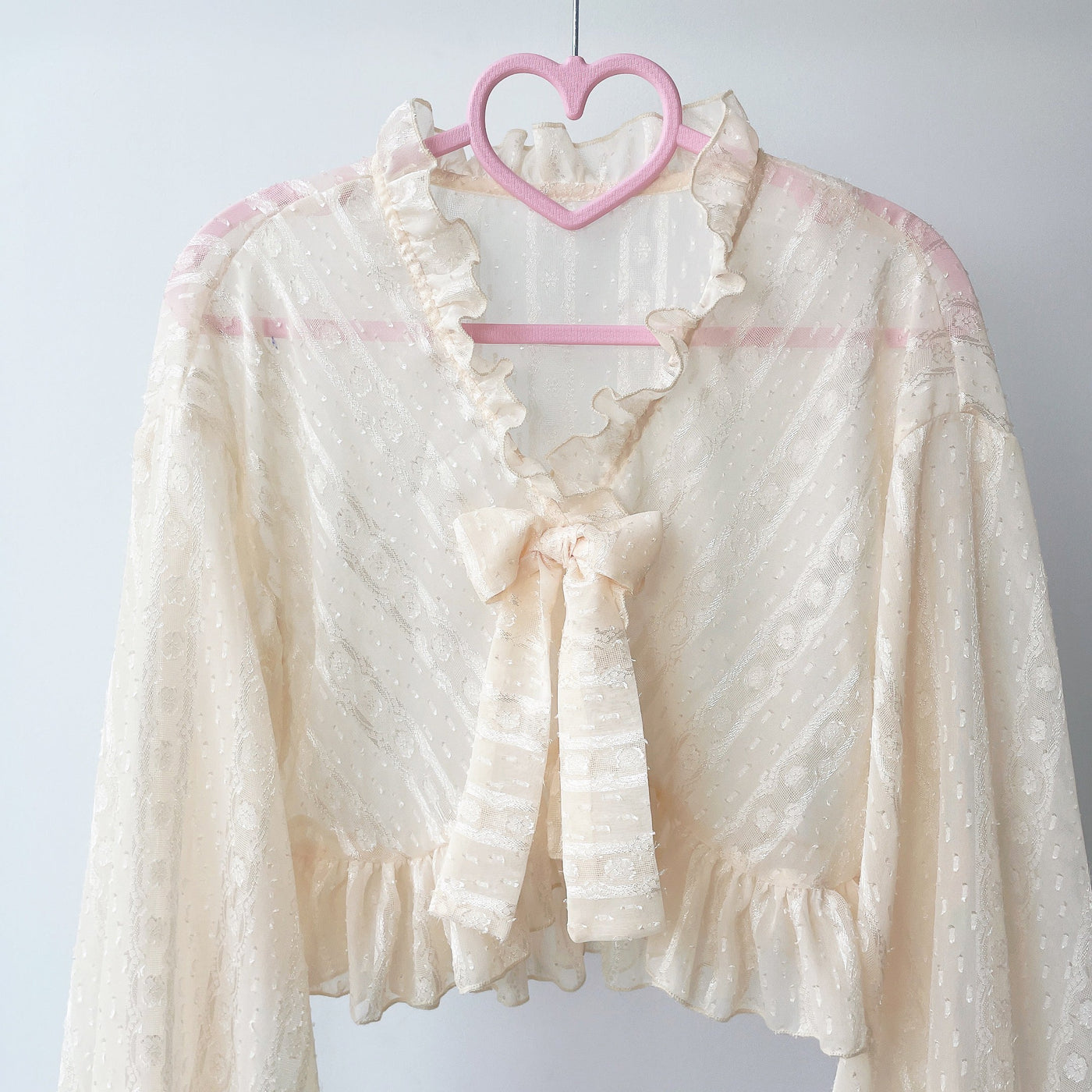 Sakurada Fawn - Chiffon Puff Sleeve Lolita Cardigan - Outerwear