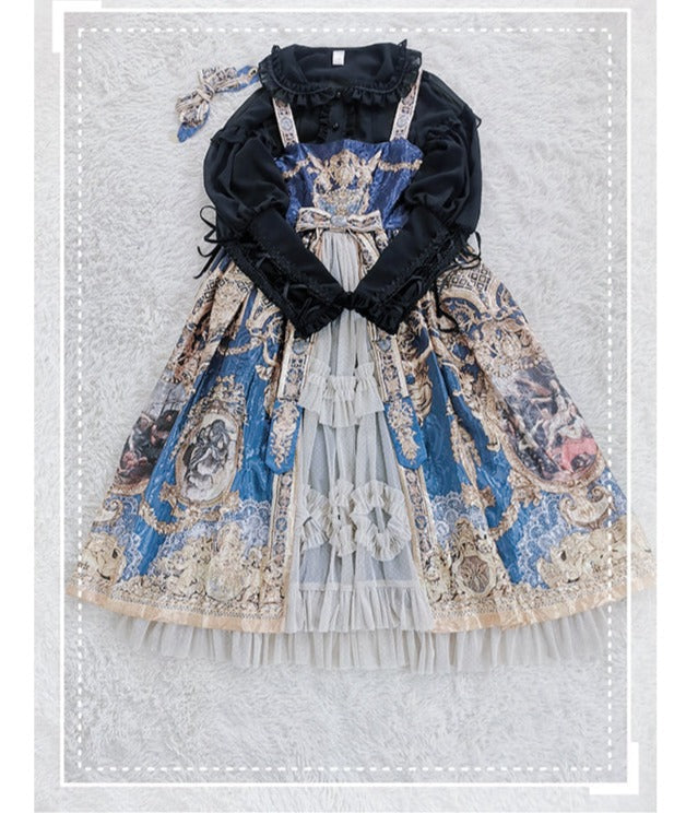 Sakurada Fawn - Plus Size Lolita Shirt Mutton - Sleeve Lace Blouse Innerwear