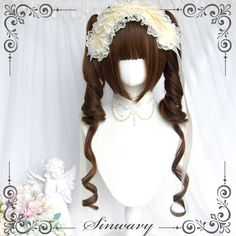 Sinwavy dark brown Lolita twin-tail wig - view 3