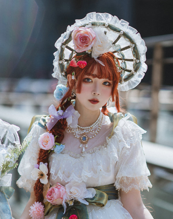 Rose of Sharon - Theresa - Vintage Wedding Lolita Necklace