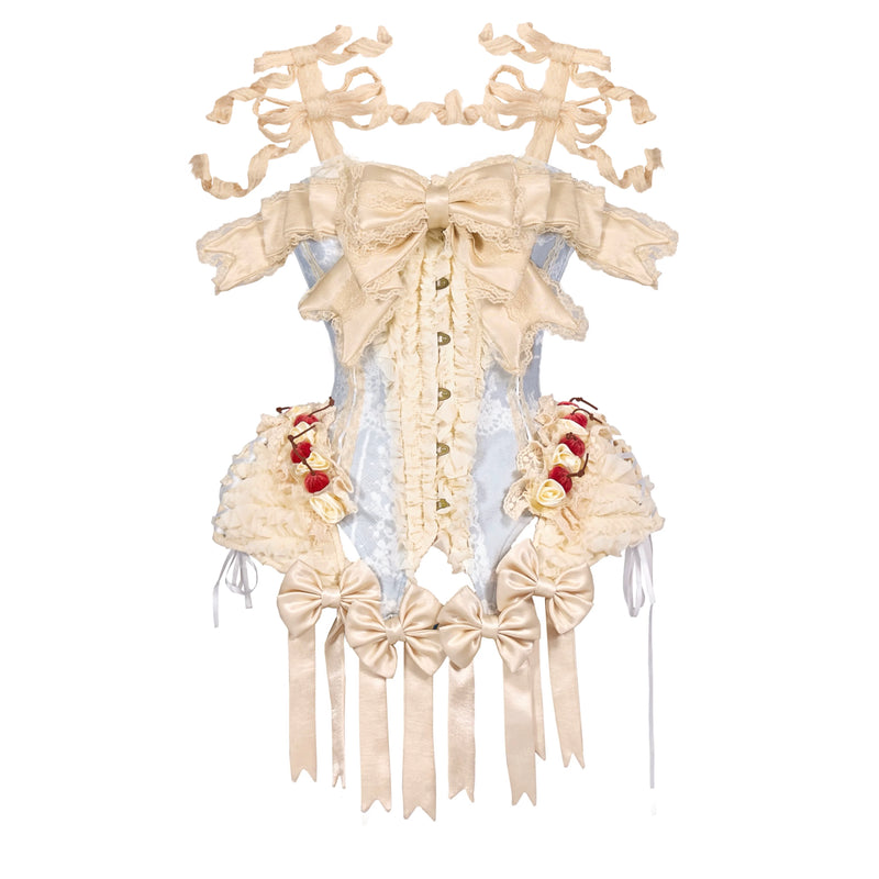 BLOOD SUPPLY: Mousse Rendezvous Cherry Corset Top and Accessories, product view 7