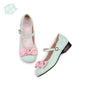 Talon bas Macaron Vert Rose / 34