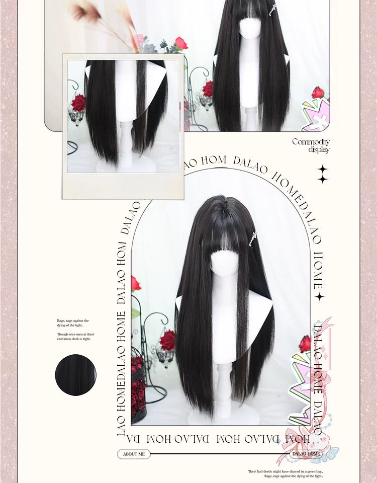 Dalao Home Academy natural black wig - additional view 3