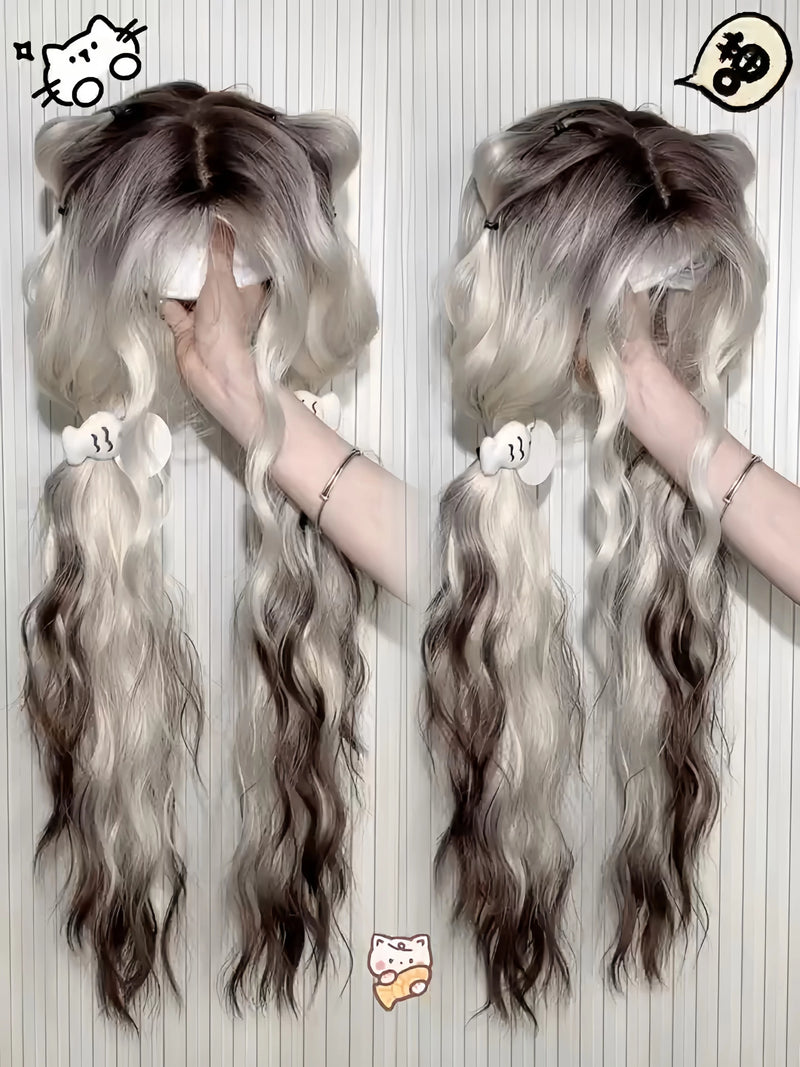 Siamese Meow Meow long curly full wig - view 2