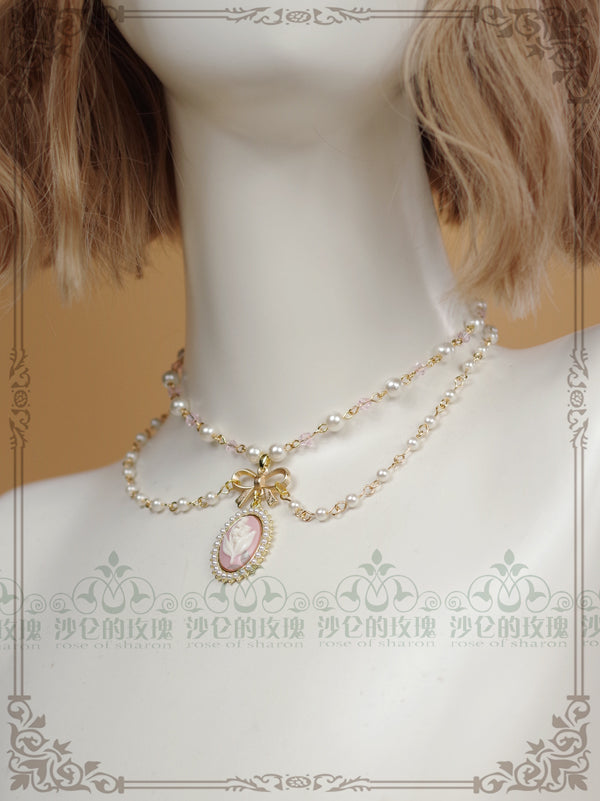 Rose of Sharon - Retro Lolita Necklace 4 Colors - Neckwear