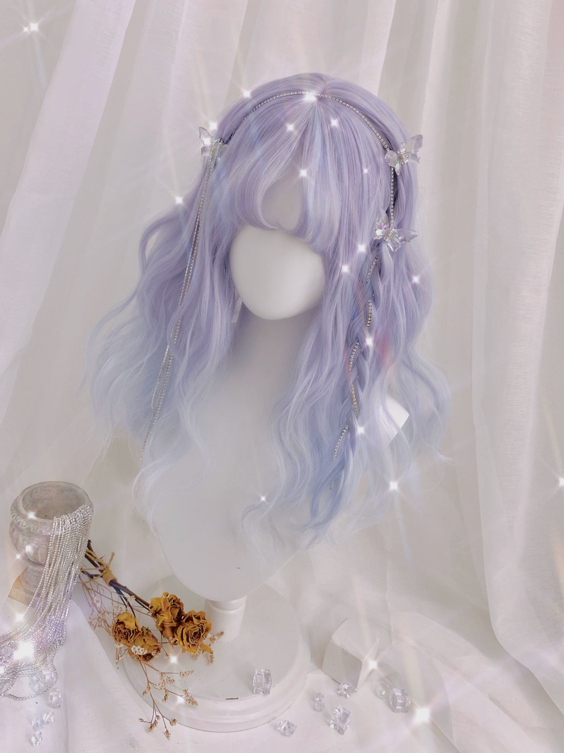 Spot MONKEEP Monkey Bajia, Forest of Goblins - Type II Medium and Long Textured 45cm Dream Gem Luminous Wig