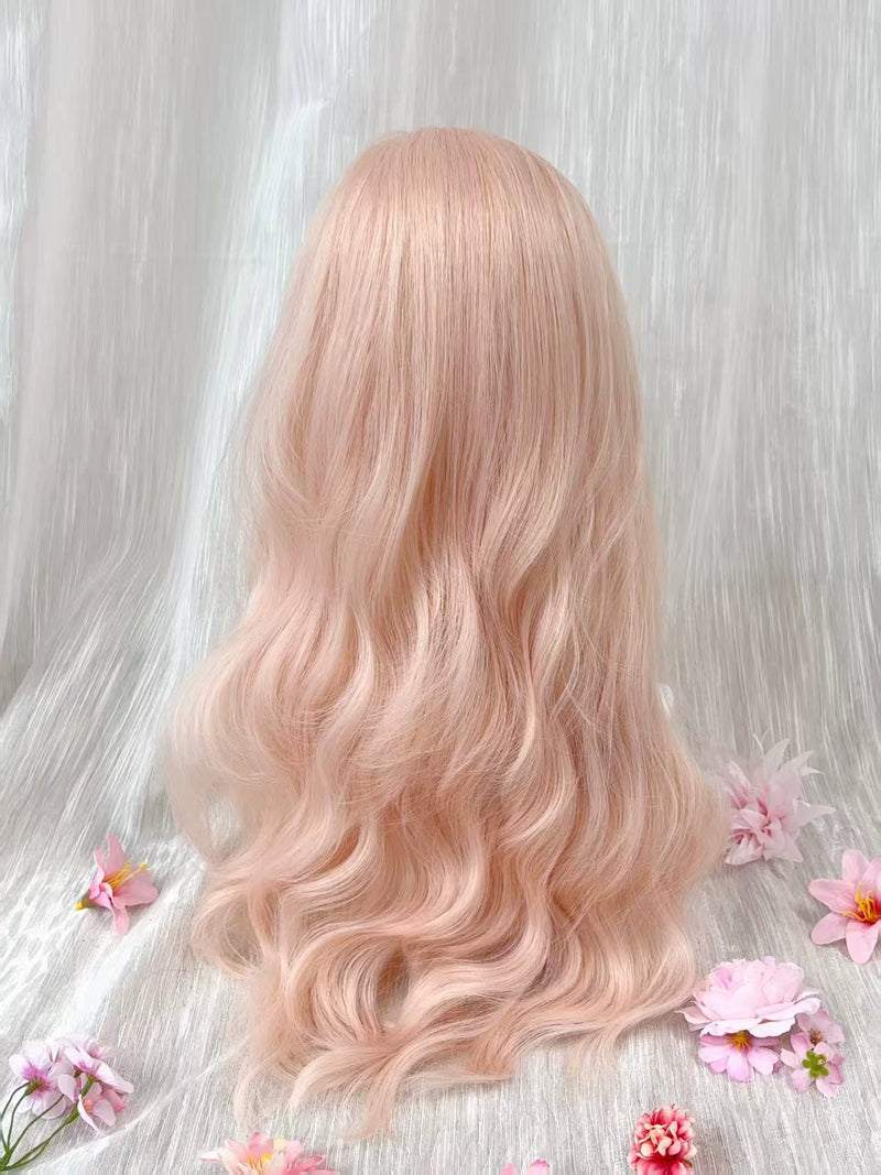 Kunkun Fish peach pink long curly wig - view 4