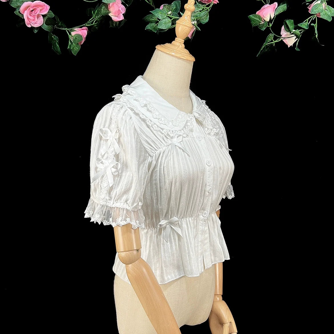 DMFS Lolita - Sweet Lolita Shirt Doll Collar - Blouse High-waisted Innerwear