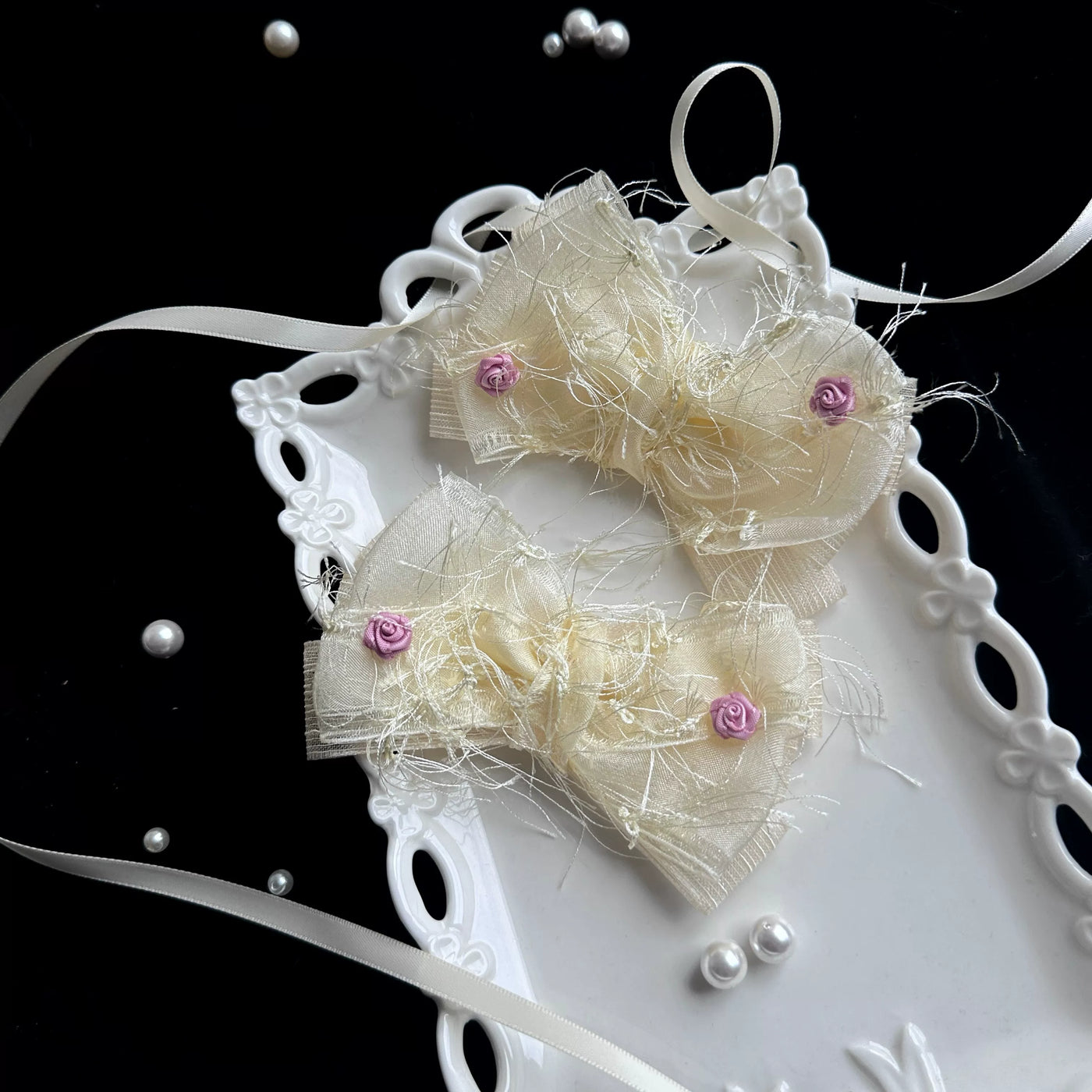 tonight - Lost Dreamland - Accessories with Fluffy Flowers and Trailing Ribbons