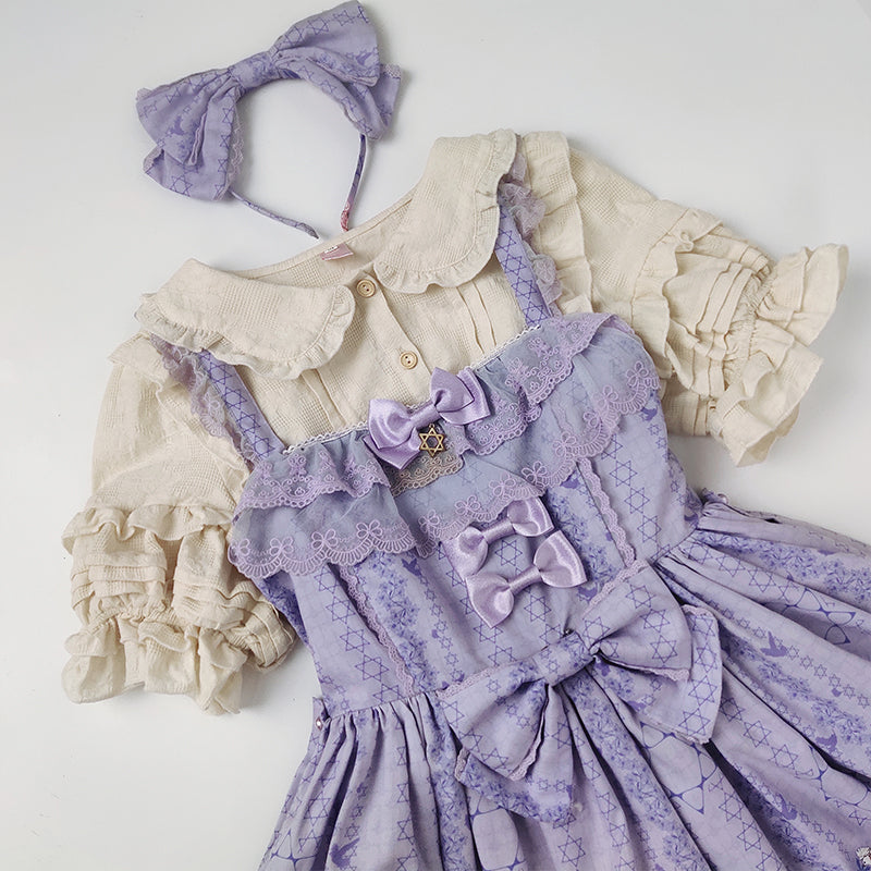 Sakurada Fawn - Plus Size Lolita Short Sleeve - Cotton Blouse Innerwear