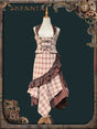 Coffee Red Waistcoat & Skirt Set / M