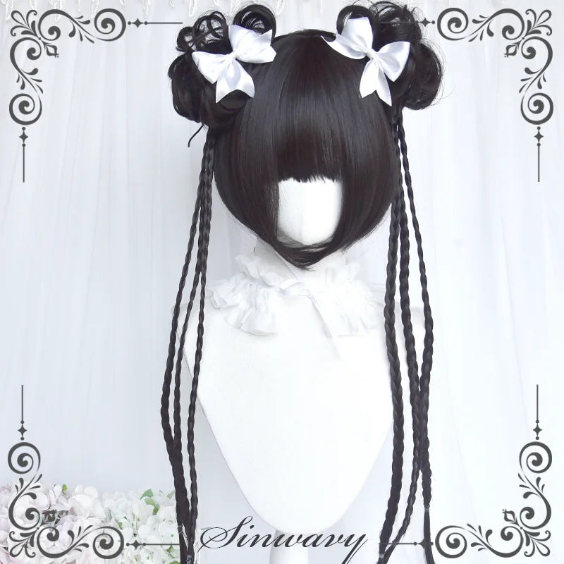 Sinwavy Bubblegum braided bun Lolita hairpiece - view 5