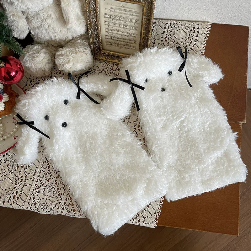 Sock Noble - Big-Eared Dog - Mid-Calf Bow Sock Covers