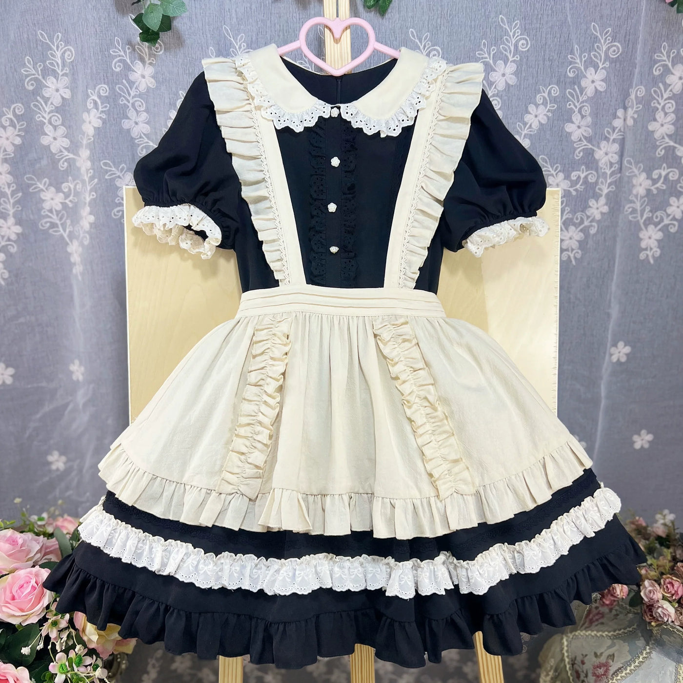 DMFS Lolita - DMFS - Piaget Servant / Maid Lolita OP Dress Vintage Lolita Dress